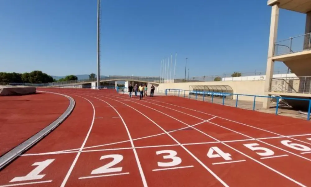 Nueva pista de atletismo del polideportivo Manuel Ruiz de Alcantarilla 1