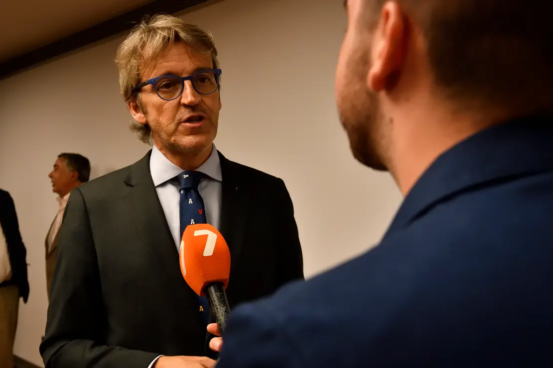 El consejero Luis Mar&iacute;n en la presentaci&oacute;n de la nueva temporada de La 7
