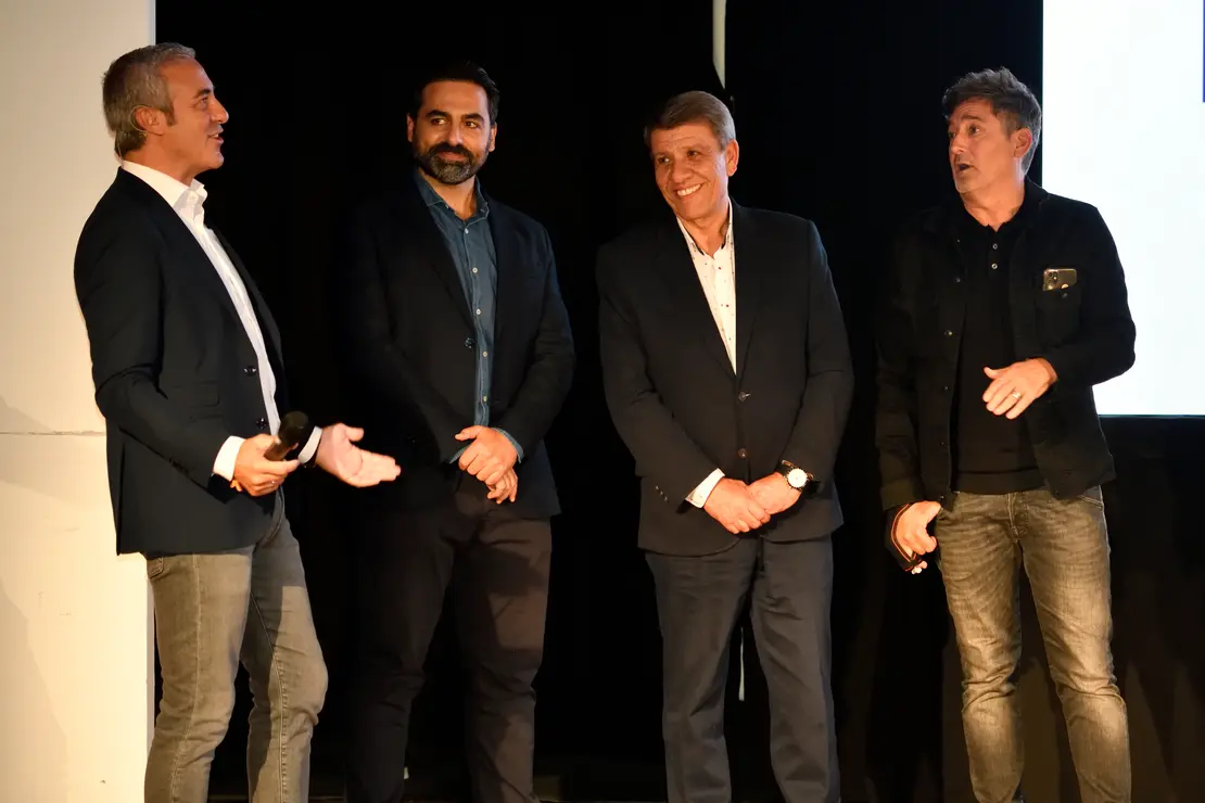 De izq. a der., Antonio Pe&ntilde;arrubia, Nacho G&oacute;mez, Alfonso de la Cruz y Antonio Hidalgo