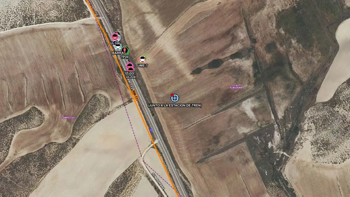 Lugar del accidente