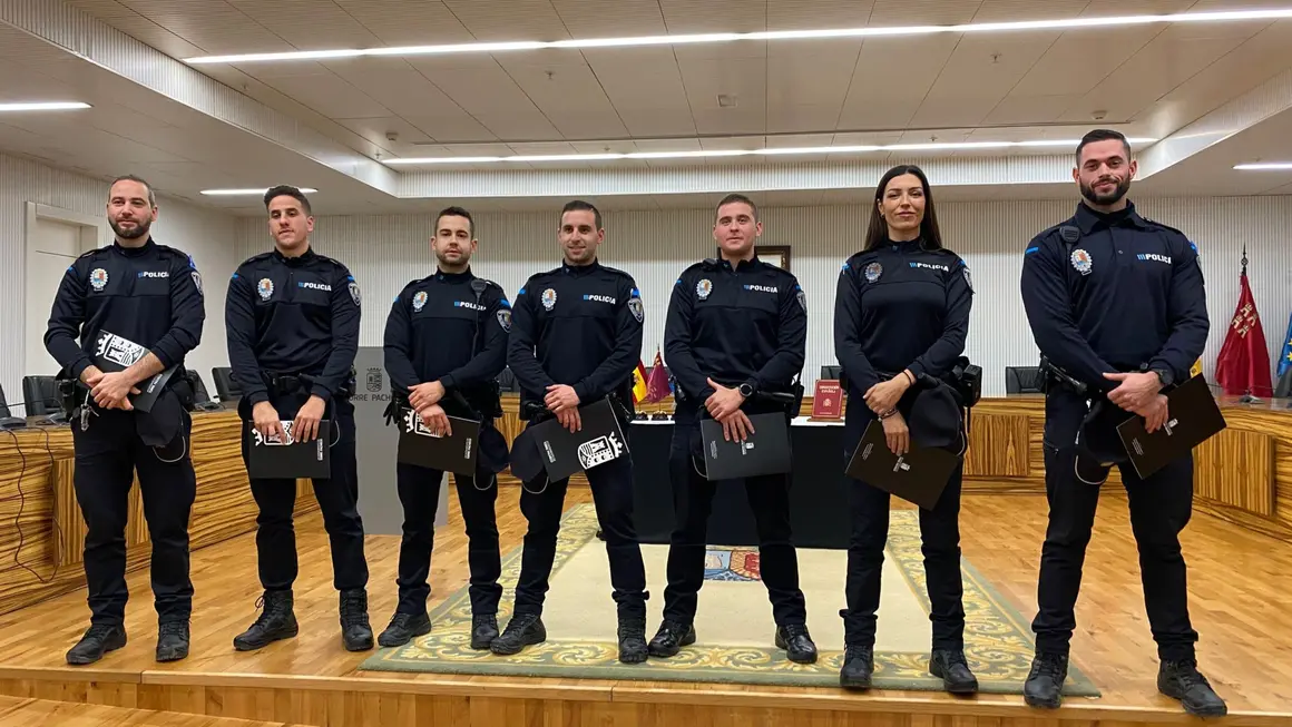 Siete nuevos polic&iacute;as locales para Torre Pacheco