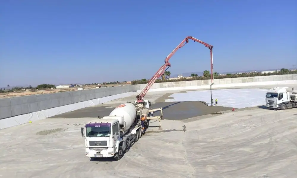 Avance de las obras del tanque de tormentas de Torre Pacheco, que est&aacute; ejecutando la Comunidad. (/Foto: CARM)