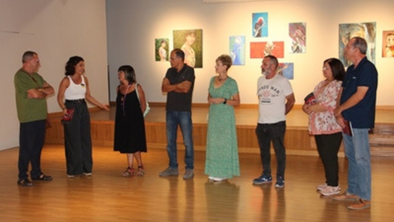 Inauguración de la exposición en Beniel