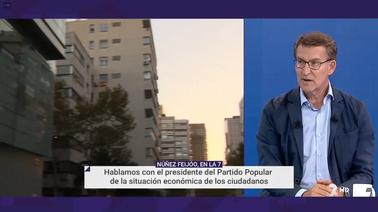 Entrevista de Marta Garc&iacute;a a N&uacute;&ntilde;ez-Feij&oacute;o en la edici&oacute;n de Tarde de La 7 Noticias