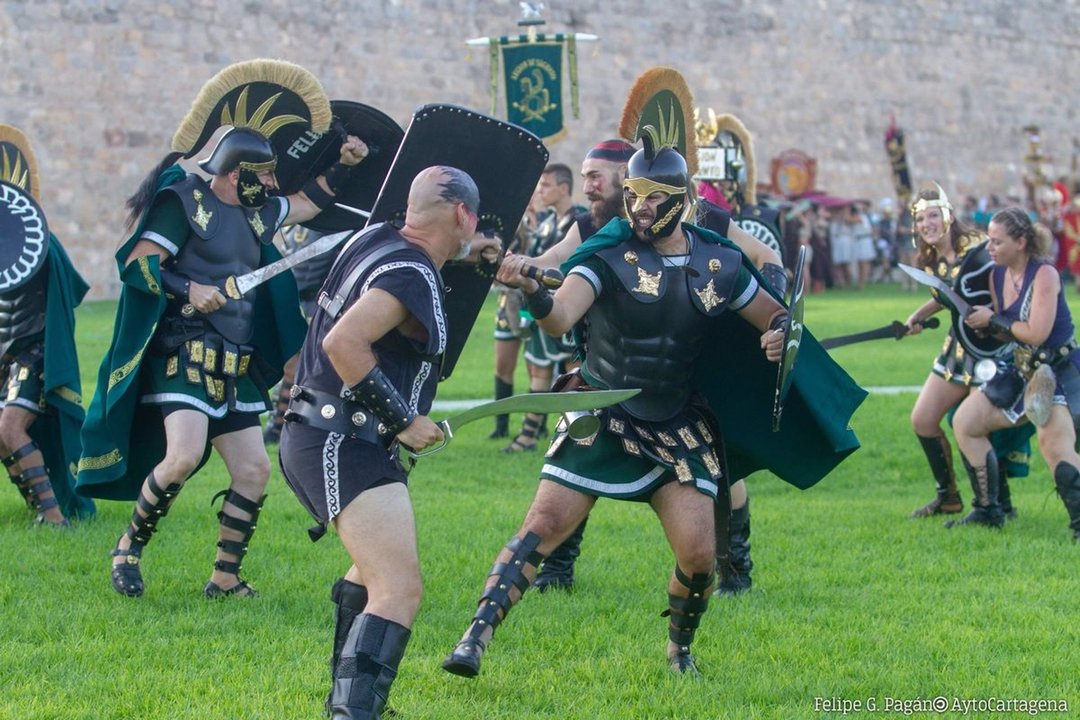 Gran Batalla de Qart Hadast en la fiesta de Carthagineses y Romanos | FOTO: AYUNTAMIENTO DE CARTAGENA