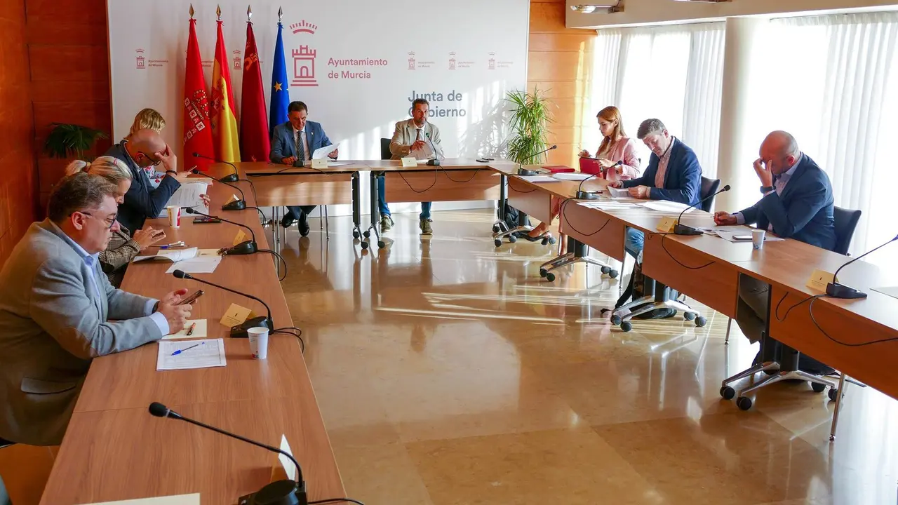 Imagen de la Junta de Gobierno del Ayuntamiento de Murcia (foto: Ayto. Murcia)