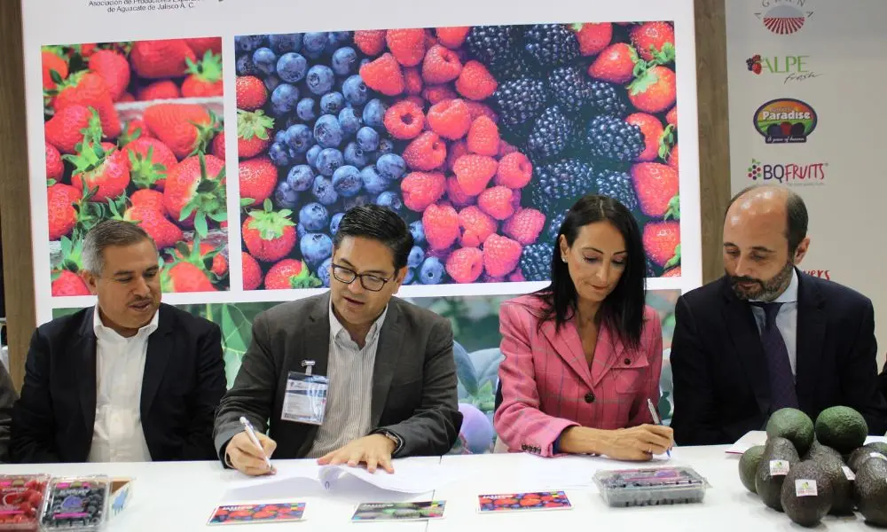 Firma del acuerdo entre la Regi&oacute;n y el estado mexicano de Jalisco (Foto: CARM)