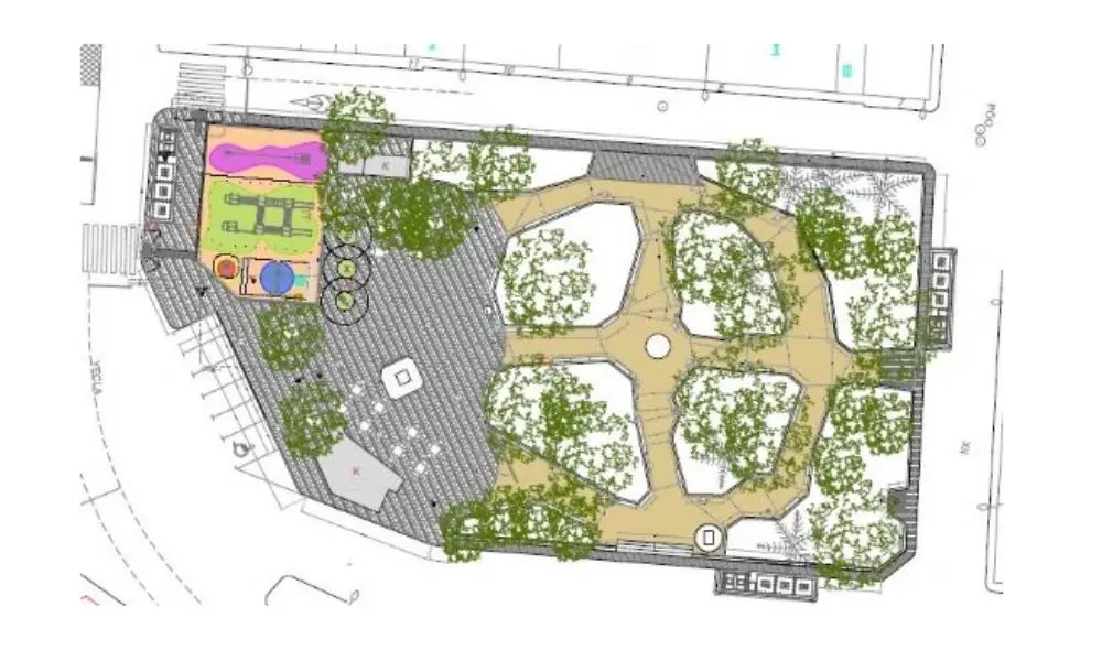 Plano de la nueva plaza