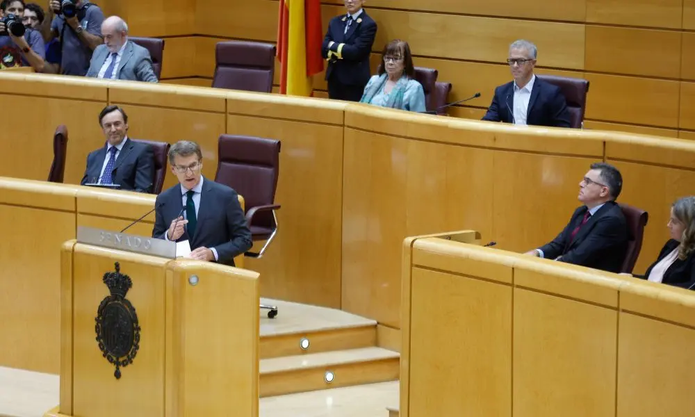 Alberto N&uacute;&ntilde;ez Feij&oacute;o, este martes en el Senado