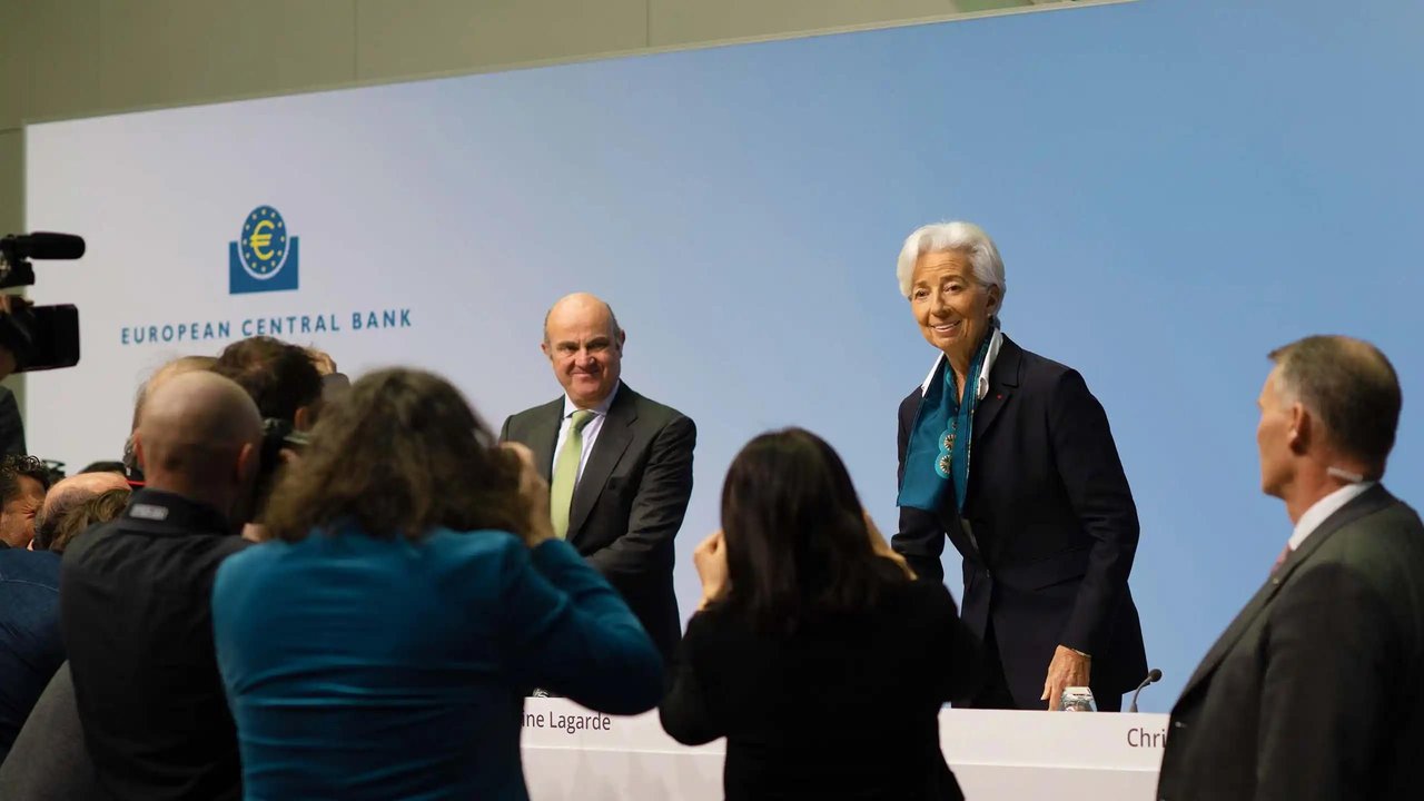 Christine Lagarde y Luis de Guindos, presidenta y vicepresidente del BCE