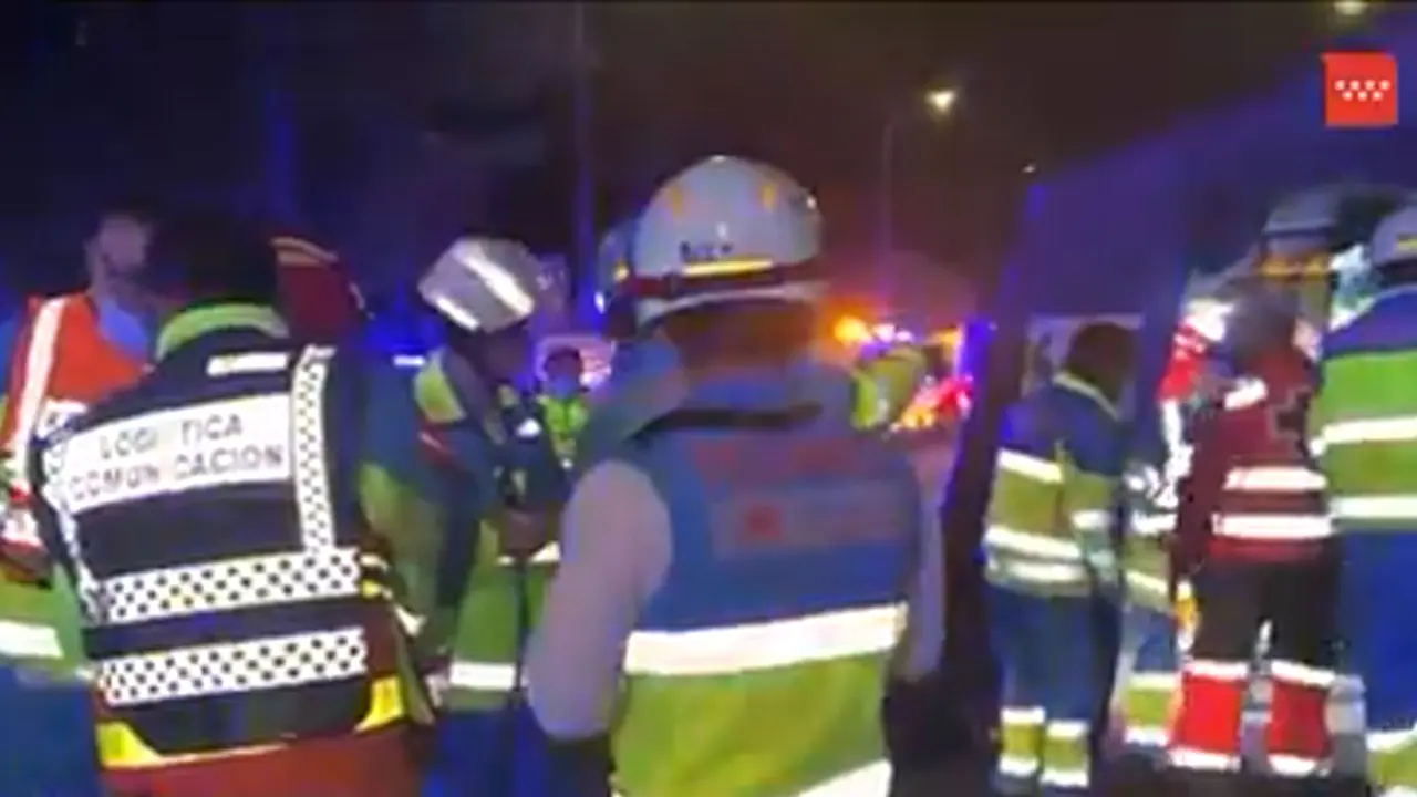 Sanitarios trabajan en la zona del incidente (foto: captura Summa 112)