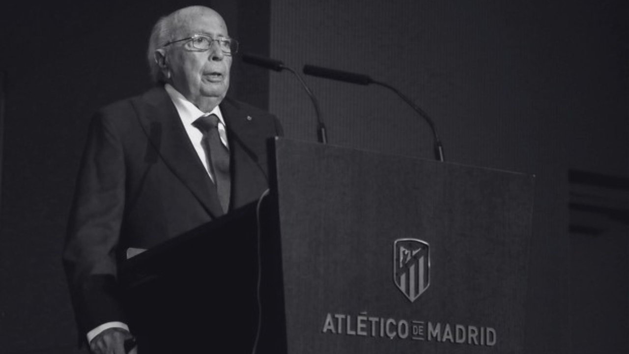 Lázaro Albarracín, en una de sus últimas presencias públicas (Foto: Atlético de Madrid)