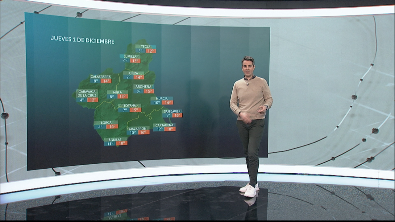 Im&aacute;genes de la previsi&oacute;n meteorol&oacute;gica en la Regi&oacute;n de Murcia (foto: La 7)