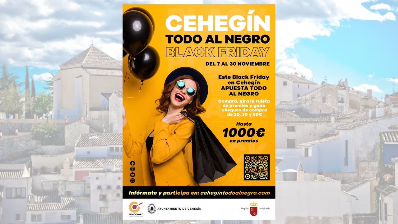 Cartel de la campaña 'Cehegín, todo al negro'