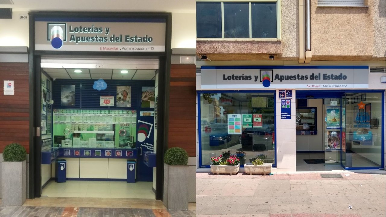 Imágenes de archivo de las administraciones del Centro Comercial Almenara de Lorca y de la avenida Salvador Allende de Fortuna (foto: Google)