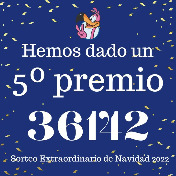 Un quinto premio del Sorteo Extraordinario de Navidad 2022 (foto: Administraci&oacute;n El Perolo)
