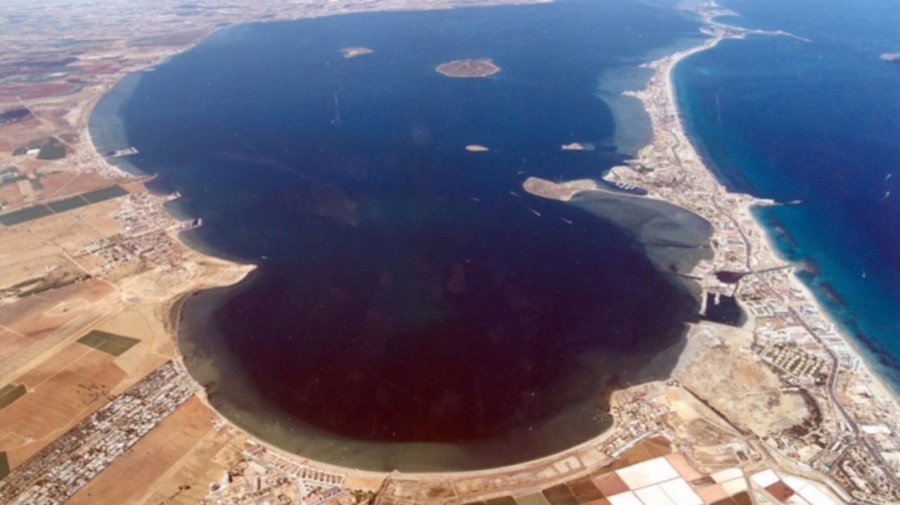 Vista aérea del Mar Menor (foto: ayuntamiento de Cartagena)