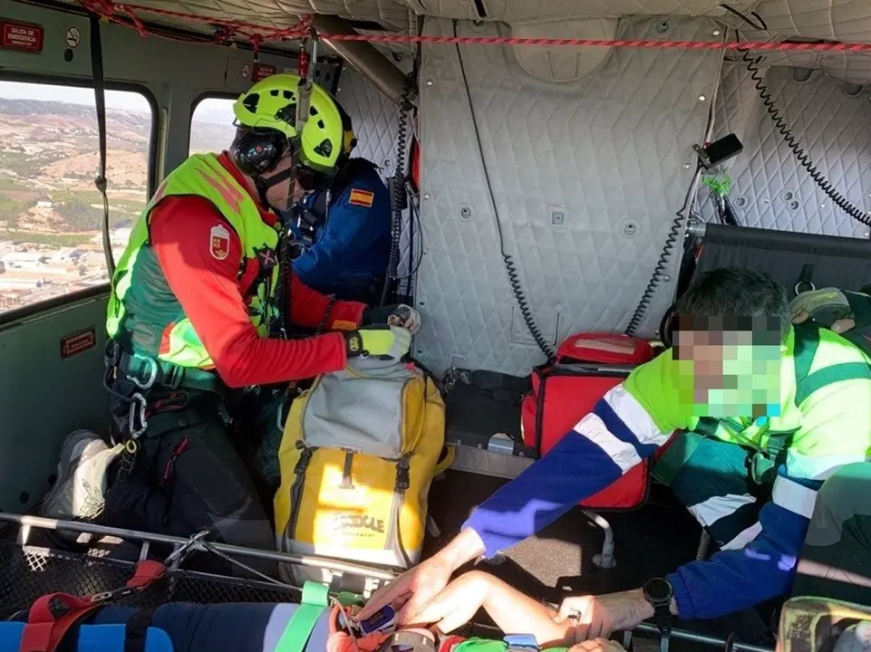 Imagen del rescate (foto: 112
Regi&oacute;n de Murcia)
