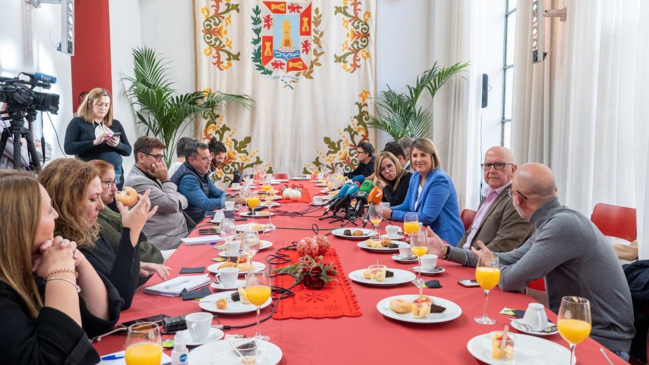 Noelia Arroyo ha compartido este viernes un desayuno con los periodistas