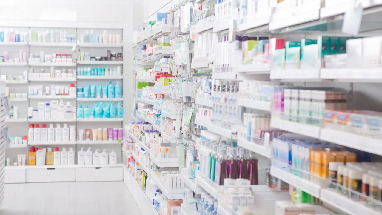 Interior de una farmacia