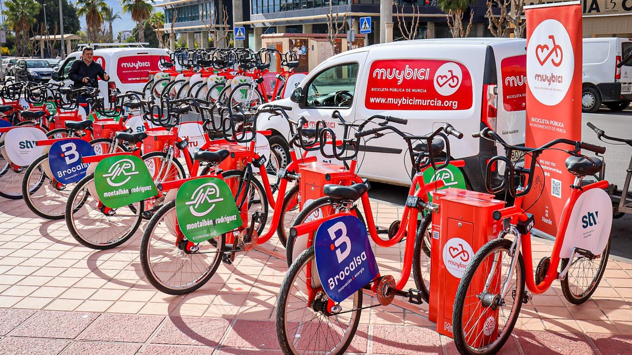 Nuevas bicicletas del servicio MuyBici de Murcia