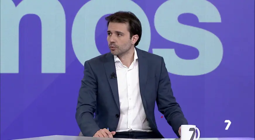 Javier S&aacute;nchez Serna, coordinador de Podemos Regi&oacute;n de Murcia (foto: La 7)