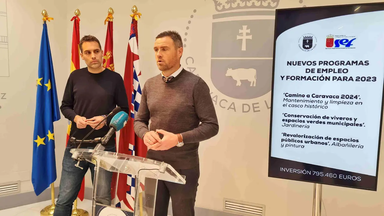 Presentaci&oacute;n de los nuevos Programas de Empleo de Caravaca (Foto: Ayto. Caravaca)