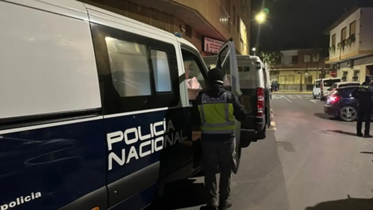 Imagen del operativo policial