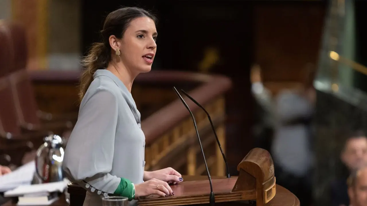 Irene Montero, este viernes en el Congreso