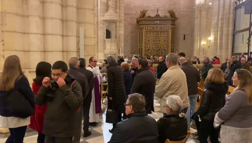 Misa del Miércoles de Ceniza en la Catedral de Murcia (foto: La 7)