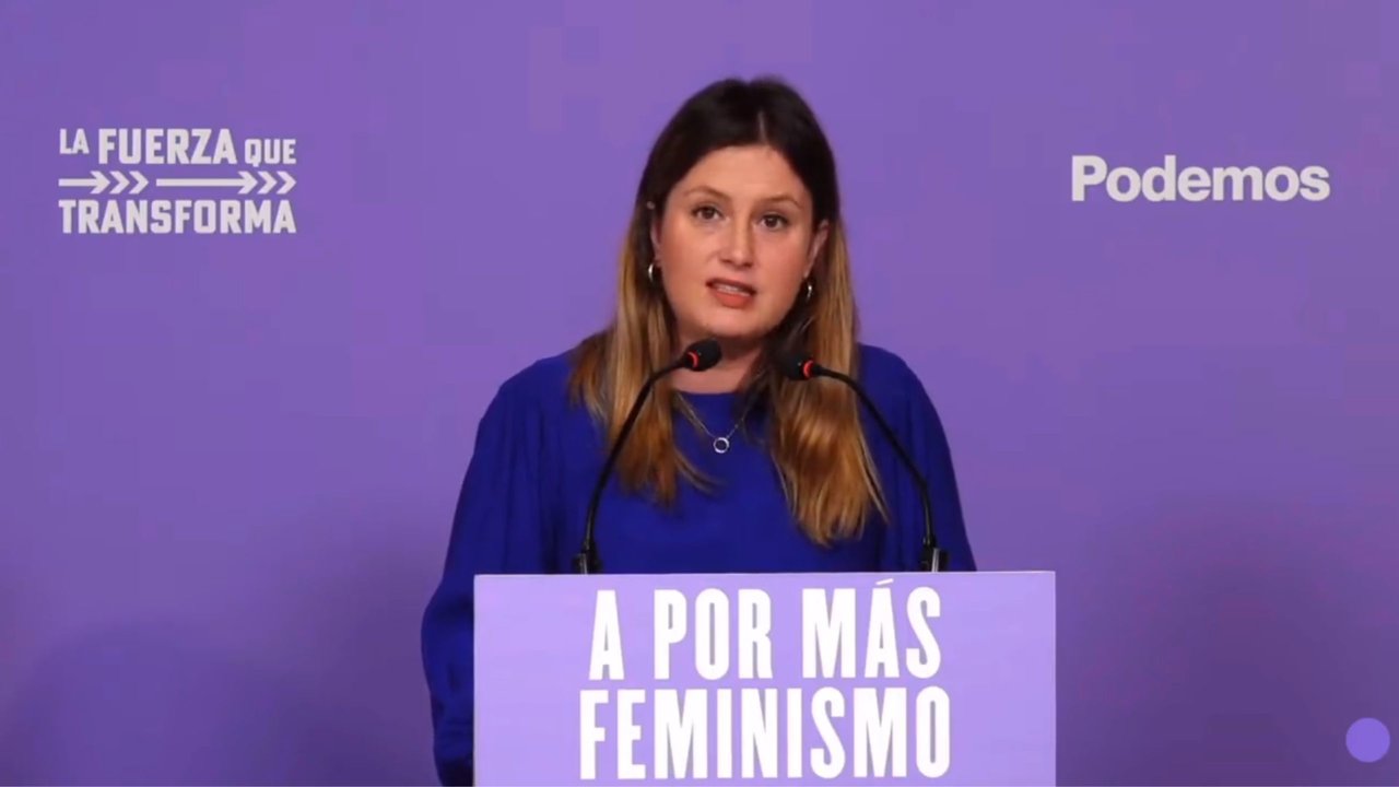 Alejandra Jacinto, portavoz de Podemos
