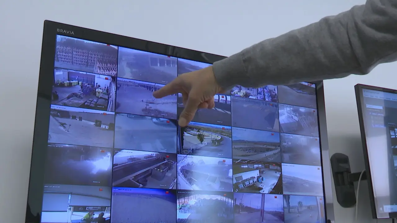C&aacute;maras de seguridad que detectaron a los ladrones de cable de cobre en Lorca (foto: La 7)