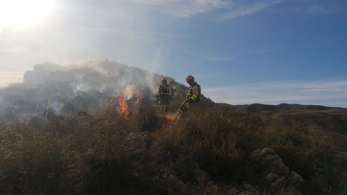 Incendio en Puerto Lumbreras | Foto: 112