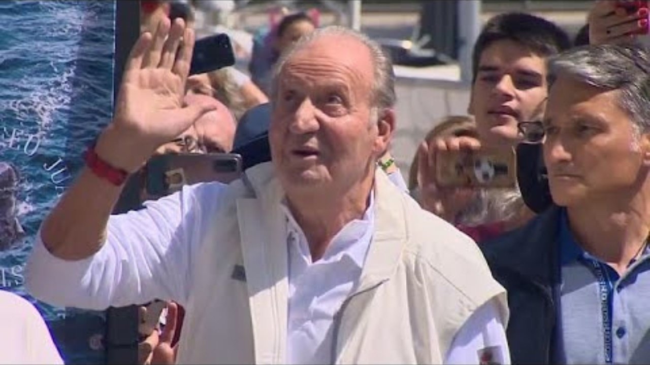 Juan Carlos I, en su anterior visita a Sanxenxo