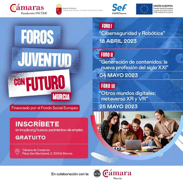 Cartel anunciador de los cursos