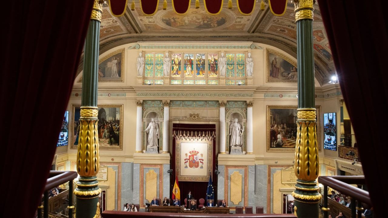 Imagen del hemiciclo del Congreso de los Diputados