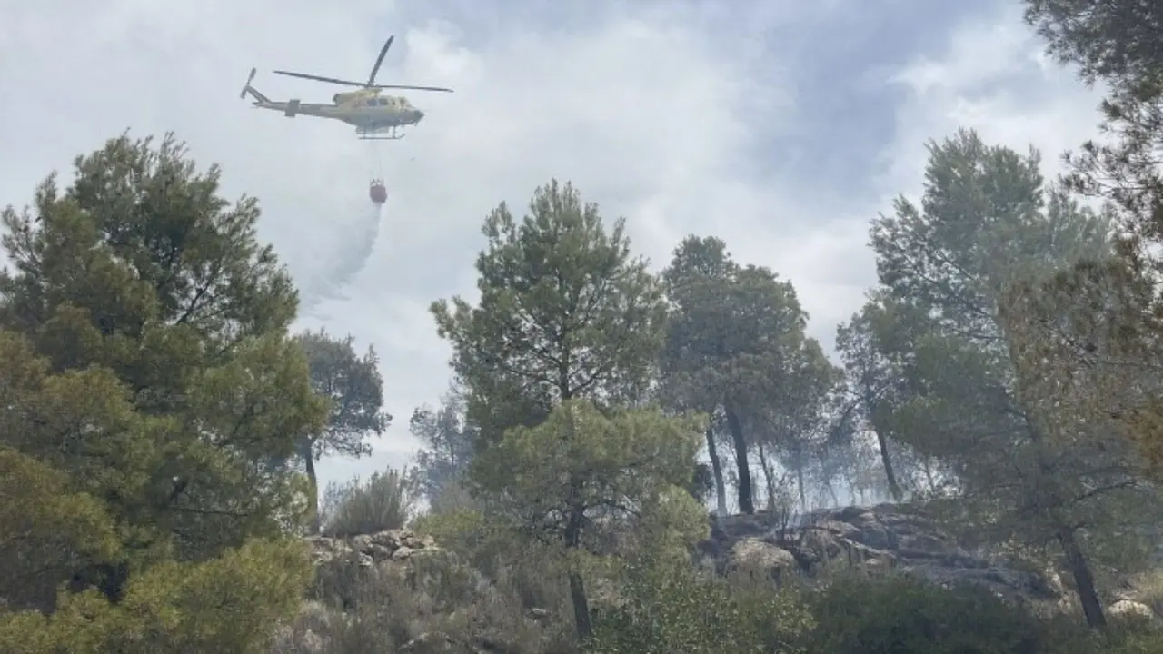 Incendio en la Sierra de la Pila