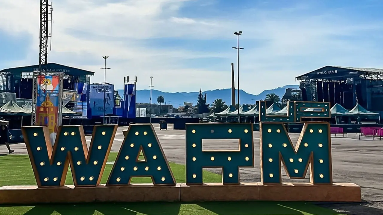 Aspecto del recinto ferial del WARM Up, este domingo
