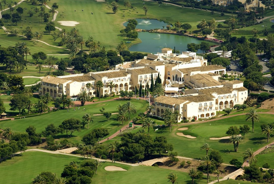 Imagen aérea del Grand Hyatt La Manga Club Golf & Spa (foto: Hyatt)