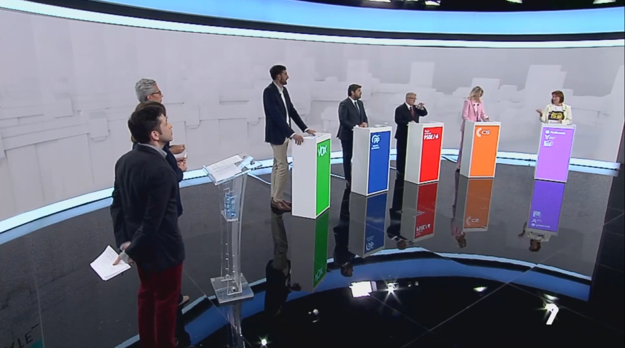 Debate Electoral 2023 en la Región de Murcia (foto: La 7)