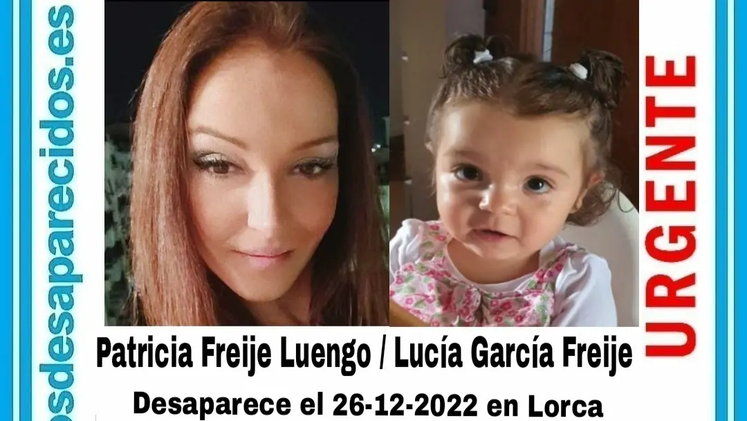Aviso publicado por SOS Desaparecidos con las fotos de Patricia Freije y su hija Luc&iacute;a (foto: SOS Desaparecidos)