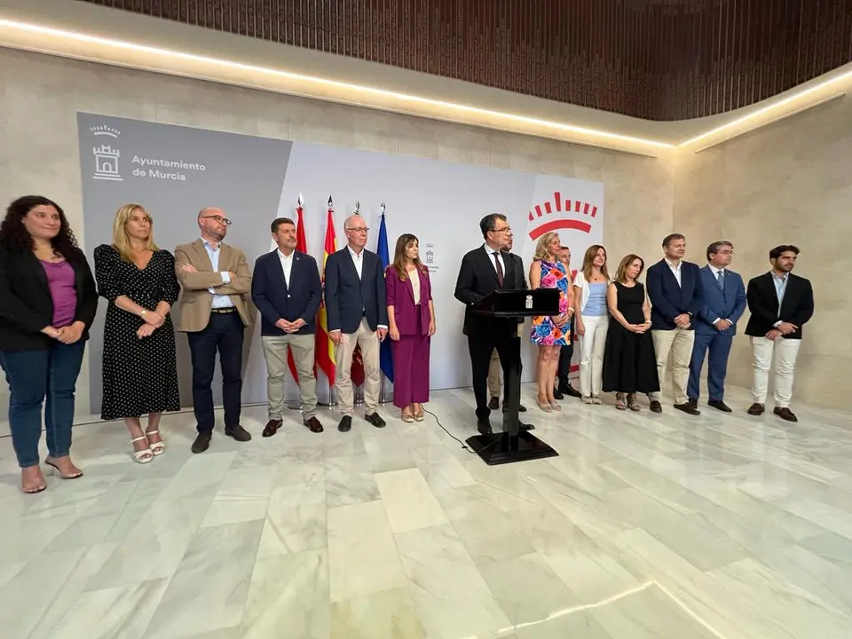Todos los concejales de la nueva corporaci&oacute;n | Foto: Ayto. de Murcia