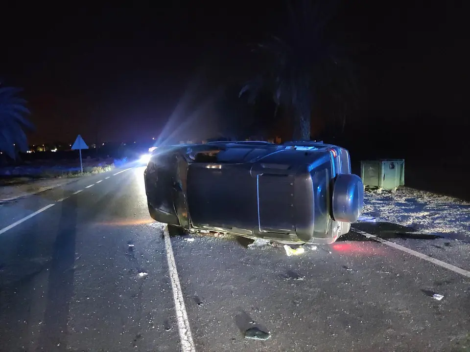 Accidente de tr&aacute;fico en Mazarr&oacute;n (foto: 112 Regi&oacute;n de Murcia)