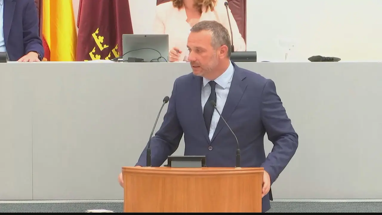 oaqu&iacute;n Segado, portavoz del Grupo Parlamentario Popular en la Asamblea 8foto: La 7)