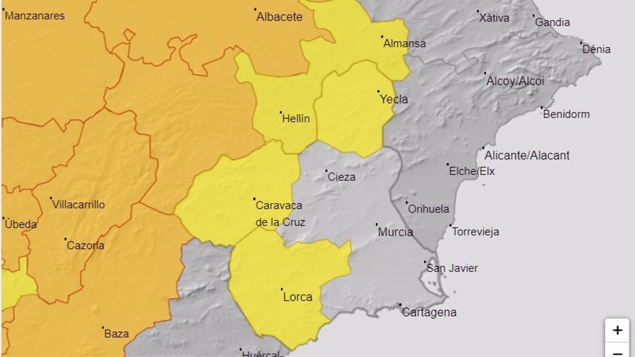 Meteorología activa el aviso amarillo por temperaturas de hasta 38ºC este domingo en casi toda la Región