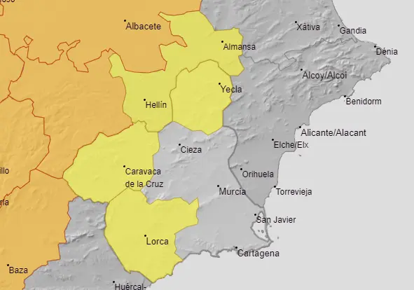 Avisos por altas temperaturas en la Regi&oacute;n - AEMET