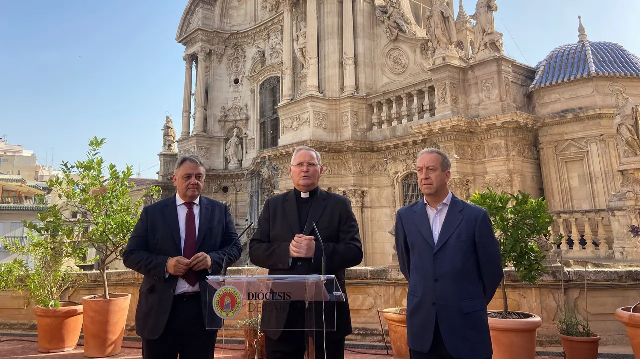 Presentaci&oacute;n de las obras de reforma de la Catedral de Murcia (foto: La 7)