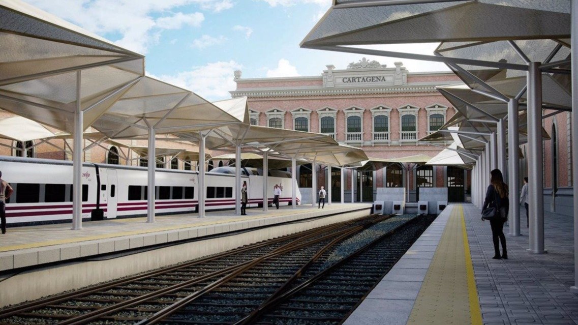 Estación de tren de Cartagena (foto: Europa Press)