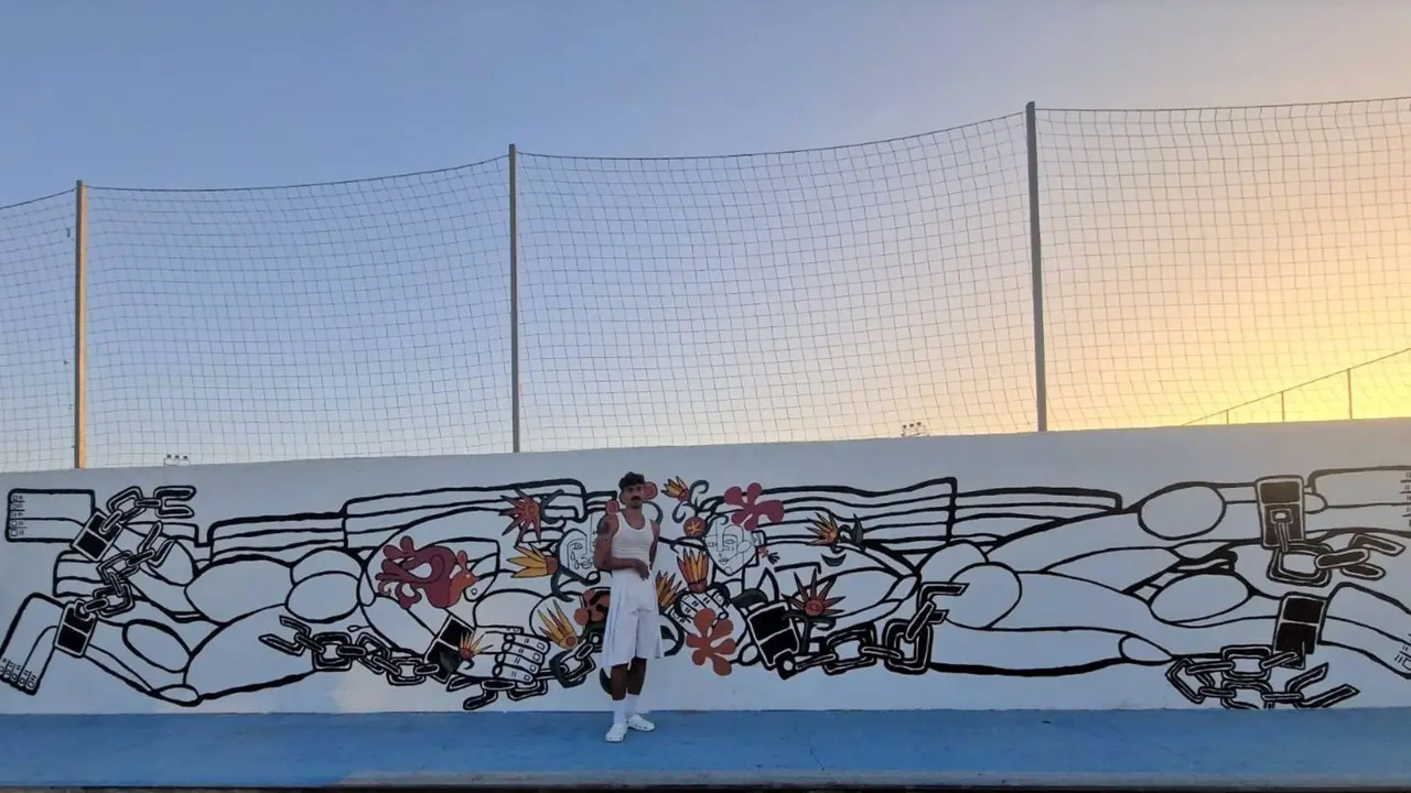 Mural aleg&oacute;rico de P&aacute;rraga en Beniel
