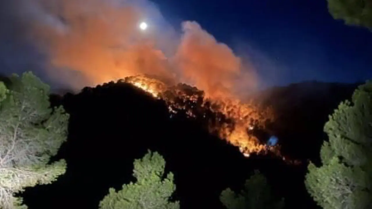 Incendio en el Valle
